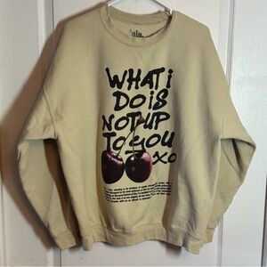Dressed in LALA Cream Graphic Sweatshirt - S/M